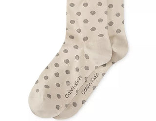 Calvin Klein Men's Striped Dot Crew Socks Pink Size 7-12