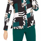 Bar III Womens Printed Button-Up Blouse Green Size XXX-Small