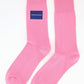 Calvin Klein Jeans Men's Logo-Patch Crew Socks Pink Size 7-12