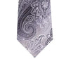 Van Heusen Mens The Ferreira Paisley Office Neck Tie Black Size Gray