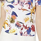 Guess Women's Off-The-Shoulder Floral-Print Top White Size X-Small