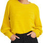 Rachel Roy Textured Sweater Yellow Size XX-Large