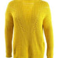 Rachel Roy Textured Sweater Yellow Size XX-Large