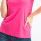 Karen Scott Women's Petite Embroidery-Trim Cotton Top Pink Size PS/M