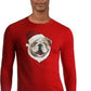 Club Room Men's Santa Bulldog Holiday Party Christmas Top Red Size Medium