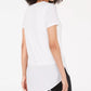 Alfani Women's Petite Vented-Hem Asymmetrical Tunic White Size SM