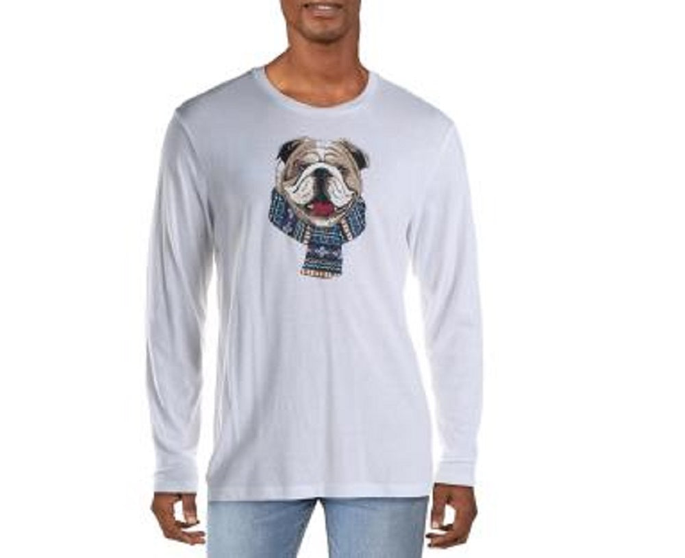 Club Room Men's Graphic T-Shirt White Size Medium