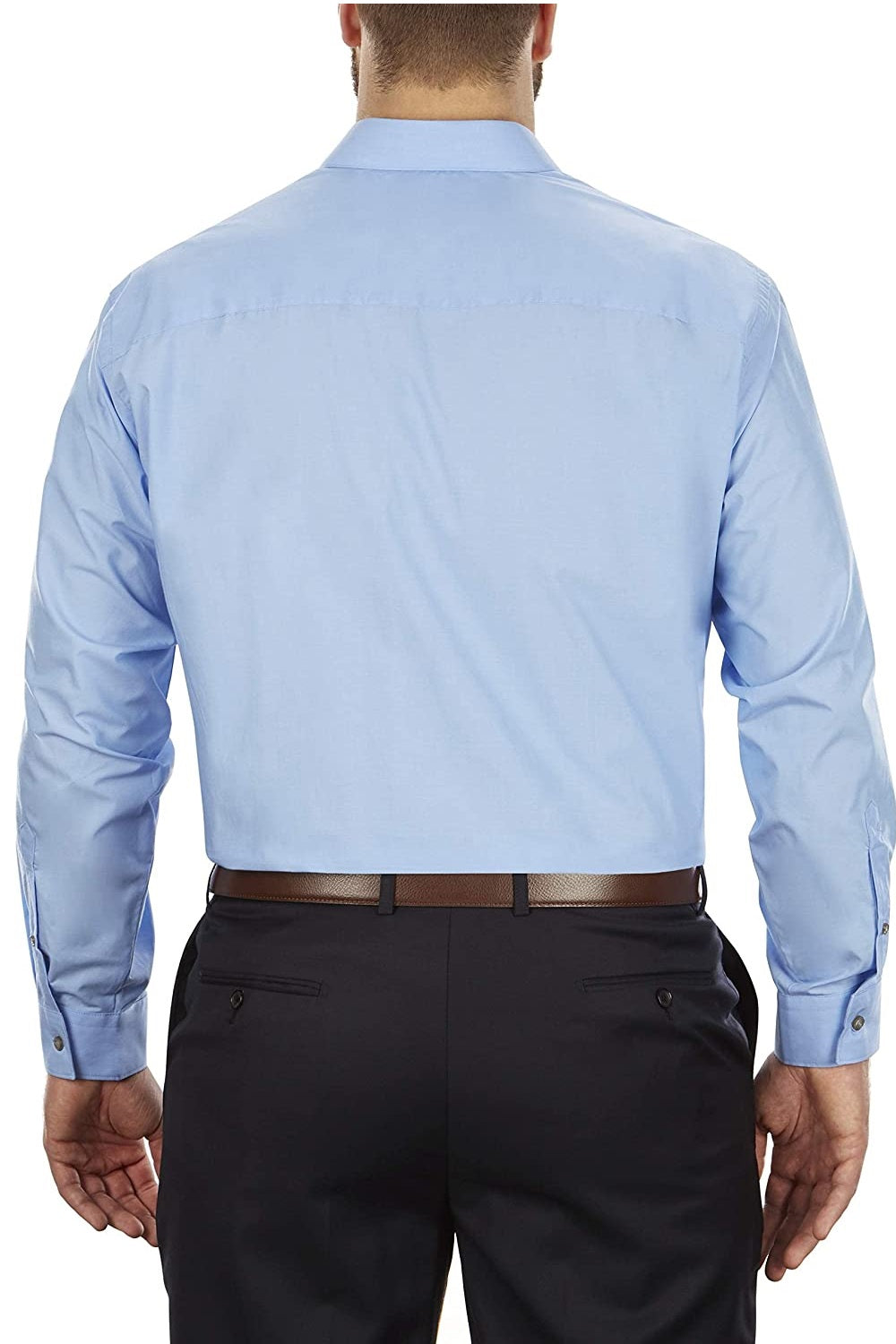 Kenneth Cole Men's Big & Tall Classic-Fit Dress Shirt Blue Size 19x35-36