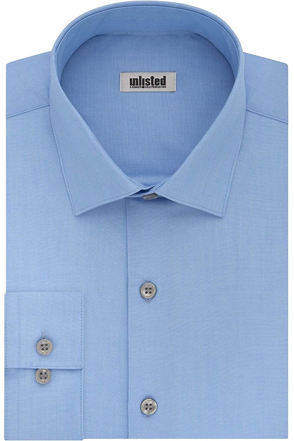 Kenneth Cole Men's Big & Tall Classic-Fit Dress Shirt Blue Size 19x35-36