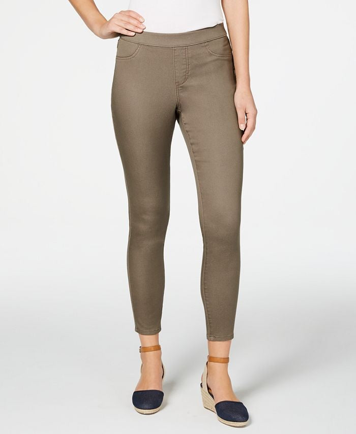 Style & Co Women's Petite Pull-On Jeggings Brown Size Petite S