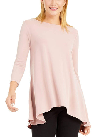 Alfani Women's High-Low Tunic Pink  Size X-Large