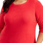 Karen Scott Women's Sport Fleece Sweatshirt Red Size Large