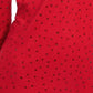 INC International Concepts Women's Studded Keyhole Sweater Red Size XX-Large