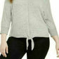 Style & Co Women's  Plus Size Tie-Hem Sweater Grey Size 4X