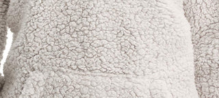 No Boundaries Juniors' Quarter-Zip Sherpa Pullover Sweater Gray Size Small