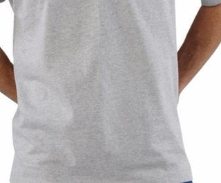 Men's T-Shirt Heather Large Crewneck Chest Pocket Tee Grey Size Large