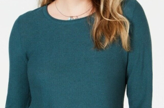Style & Co Women's  High-Low Tunic Sweater Green Size XX-Large