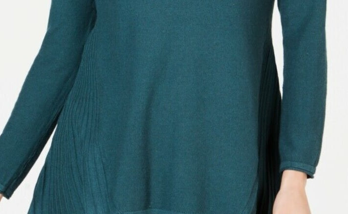 Style & Co Women's  High-Low Tunic Sweater Green Size XX-Large