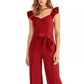 Rachel Roy Women's Iona Jumpsuit Red Size XX-Large