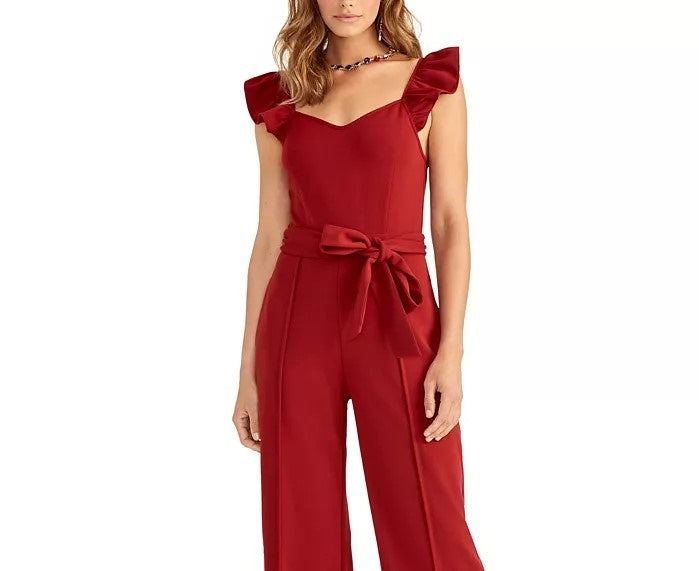 Rachel Roy Women's Iona Jumpsuit Red Size XX-Large