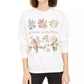 True Vintage Women's Flower Graphic Sweatshirt White Size Small