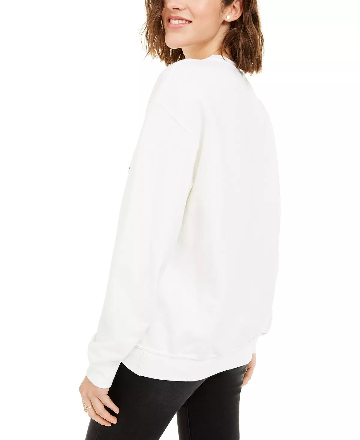 True Vintage Women's Flower Graphic Sweatshirt White Size Small