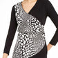 Alfani Women's Faux-Wrap Top Black Size Medium