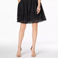 Vince Camuto Women's Laser-Cut Fit & Flare Dress Black Size 16