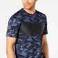 Id Ideology Men's Camo-Print T-Shirt Blue Size Small