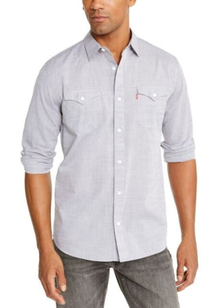 Levi's Men's Darrow Shirt Grey Size X-Large