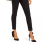 INC International Concepts Women's Petite Bow-Waistband Skinny Pants Black Size 0 Petite