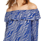 michael-kors-womens-plus-size-printed-ruffled-off-the-shoulder-top-blue-size-0x