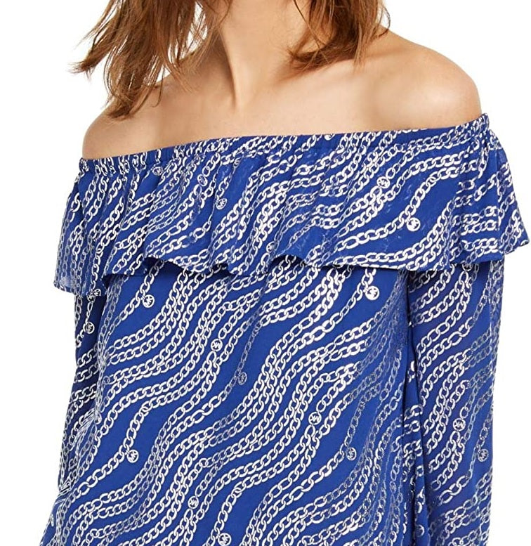 michael-kors-womens-plus-size-printed-ruffled-off-the-shoulder-top-blue-size-0x