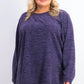 Karen Scott Women's  Mediumarled Microfleece Top Purple Size 0X