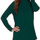 Style & Co Women's Petite Mock-Neck Top Green  Size PS