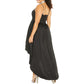 B Darlin Women's Plus Taffeta Hi Low Formal Dress Black Size 16