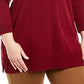 Karen Scott Women's Plus Cotton Contrast Trim Crewneck Sweater Wine Size 0X