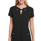 Tommy Hilfiger Women's Scuba Crepe Grommet Top Pocket Dress Black Size 10