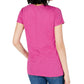 Maison Jules Women's High-Low T-Shirt Pink Size XX-Large