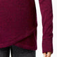 Ideology Women's Cowl Neck Fleece Pullover Sweater Purple Size X-Large