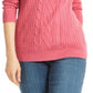 Karen Scott Women's V-Neck Solid Sweater Pink Size X-Small
