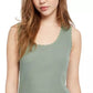 Planet Gold Juniors' Lace-Trim Ribbed Tank Top Green Size Medium