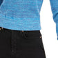 Free People Women's Sugar Rush Off The Shoulder Sweater Blue Size Medium