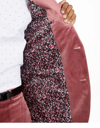 INC International Concepts Men's Big & Tall Velvet Blazer Red Size 4Xlt