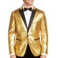 INC International Concepts Men's Big & Tall Sequined Tuxedo One-Button Coat Gold Size -2XB