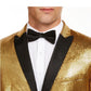 INC International Concepts Men's Big & Tall Sequined Tuxedo One-Button Coat Gold Size -2XB