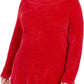 Karen Scott Women's Plus Boat-Neck Chenille Sweater Red Size 0X