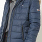 Tommy Hilfiger Women's Faux-Shearling Jacket Blue Size Medium