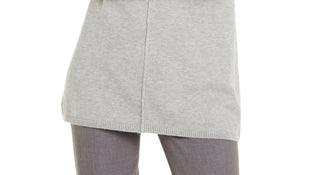 Alfani Women's V-Neck Tunic Sweater Grey Size Large