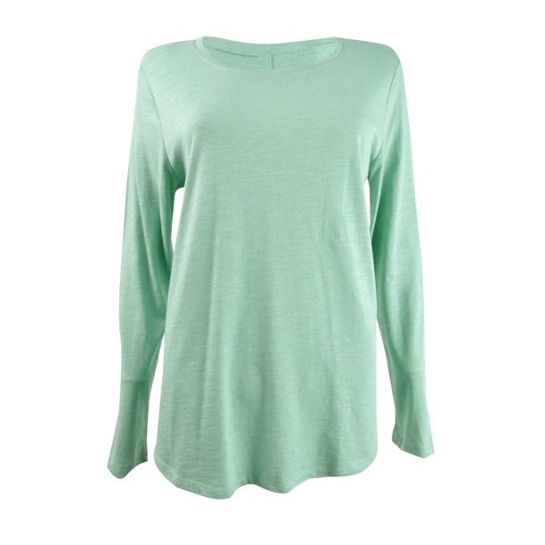 Style & Co Women's Scoop-Neck T-Shirt Mint Haze Size Small